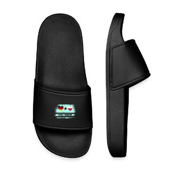 Allemagne et Pologne 100 % Genial / Cadeau - Claquettes enfant - noir - Devant