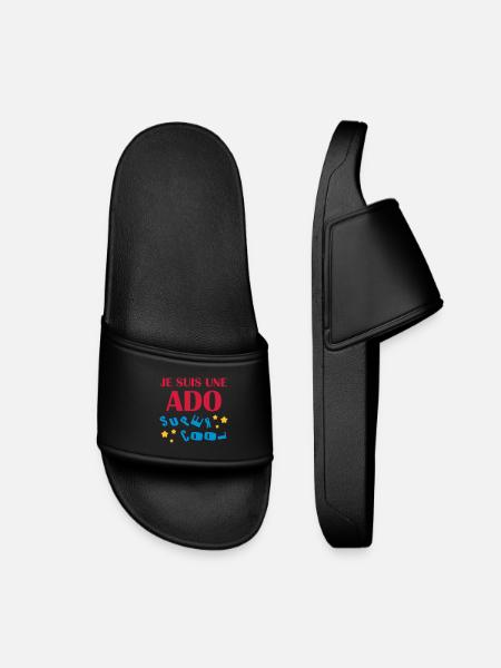 Ado - Adolescent - Adolescente - Famille - Jeune - Kids’ Pool Sliders - black