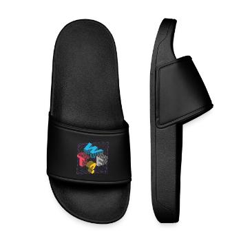 What THE FUCK WTF - Kids’ Pool Sliders - black - Front