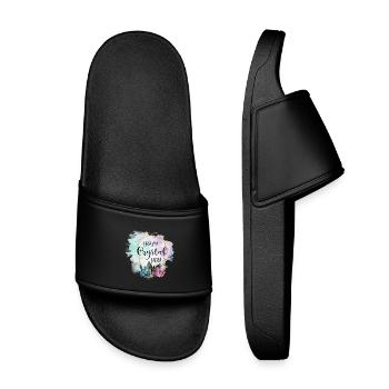 Cadeau de naturopathe Crystal Crystal Lady - Claquettes enfant - noir - Devant