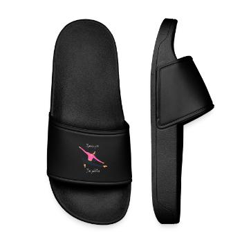 J'peux pas j'ai pilâtes - Claquettes enfant - noir - Devant