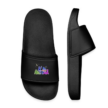 Amitié Buddy Meilleurs Amis - Claquettes enfant - noir - Devant