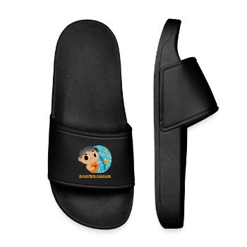 Zodiac sign Sagittarius - Kids’ Pool Sliders - black - Front