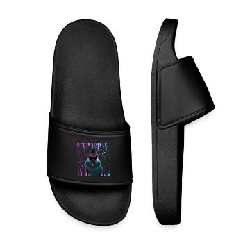 Cyber Cockatiel Neon Bloom - Claquettes enfant - noir - Devant