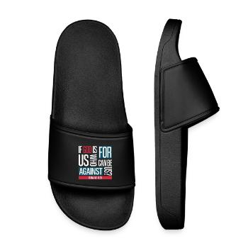 Dieu pour nous (sombre) - Claquettes enfant - noir - Devant