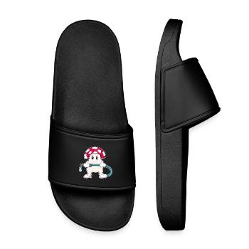 Mushroom Firefighter Fire Hose Fire Brigade - Kids’ Pool Sliders - black - Front