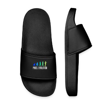 Player Evolution Padel Padel Game Statement - Kids’ Pool Sliders - black - Front