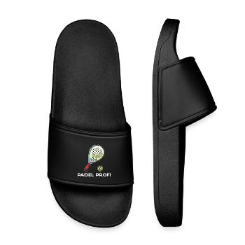 Sports Racket Balls Statement Padel Padel Game - Kids’ Pool Sliders - black - Front