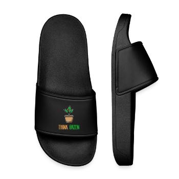 Arbre Déclaration Environnement Terre Nature Conservation Nature Nature - Claquettes enfant - noir - Devant