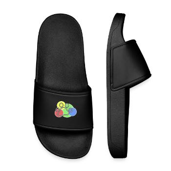 Animals Cuddly Animal Pet Favorite Animal Pets - Kids’ Pool Sliders - black - Front
