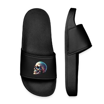 Printflow Skull Halloween - Kids’ Pool Sliders - black - Front
