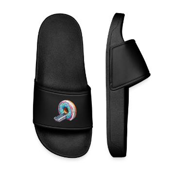 Manip Radio Scanner IRM Radiologie Donut of truth - Claquettes enfant - noir - Devant