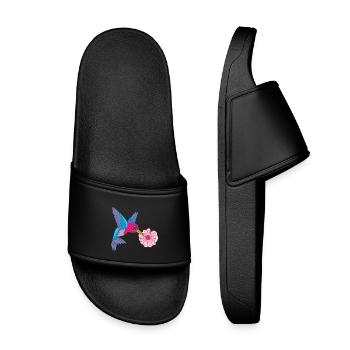 Oiseau butineur - Claquettes enfant - noir - Devant