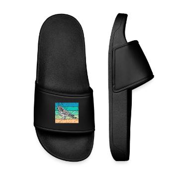 Oiseau, Jungle, Jungle, Perroquet, Zoo, Amoureux Des Animaux - Claquettes enfant - noir - Devant