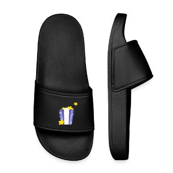 Star-Tasche! - Kinder Badelatschen - Schwarz - Vorne