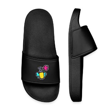 Graffiti Sreet Art Spray Can Sprayer Wildstyle - Kids’ Pool Sliders - black - Front