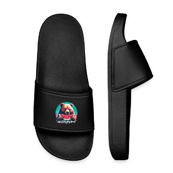 Pastèque ours cadeau délicieux - Claquettes enfant - noir - Devant