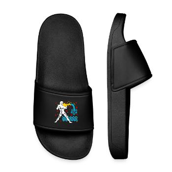 Couleur du Verseau - Claquettes enfant - noir - Devant