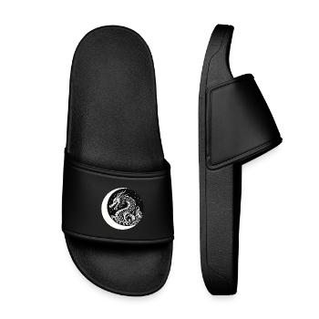Dragon chinois - Claquettes enfant - noir - Devant