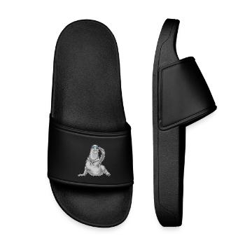 Chapeau de marin phoque - Claquettes enfant - noir - Devant