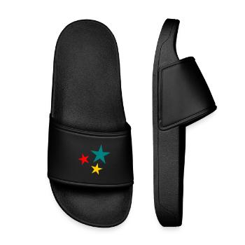 ETOILE. NOËL. JOYEUX NOËL. MERRY CHRISTMAS - Claquettes enfant - noir - Devant