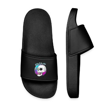 Mort de rire - Claquettes enfant - noir - Devant