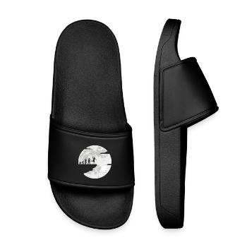 Moon Evolution Celebration - Kids’ Pool Sliders - black - Front