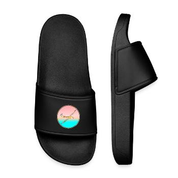 PLANEUR SEA SUNSET - Claquettes enfant - noir - Devant