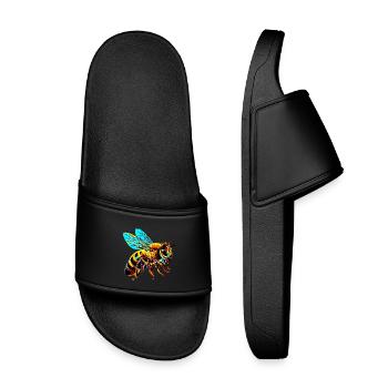 Abeille - Claquettes enfant - noir - Devant