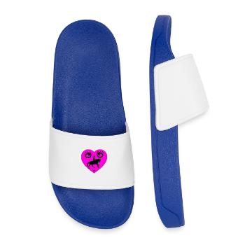 Chevaux - Claquettes enfant - bleu roi - Devant