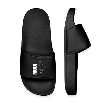 Mudi Profile Chien Chien Wilsigns - Claquettes enfant - noir - Devant
