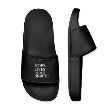 Suicide Loss Marche de souvenir Suicide - Claquettes enfant - noir - Devant