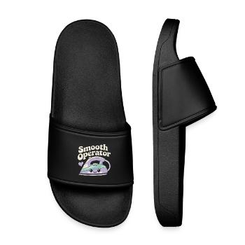 Kawaii Household Iron - Kids’ Pool Sliders - black - Front