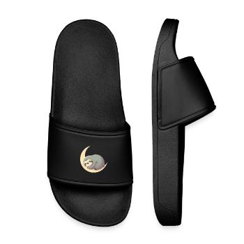 Paresseux du sommeil lunaire - Claquettes enfant - noir - Devant