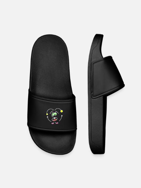 Crazy-Heartbeat - Kids’ Pool Sliders - black