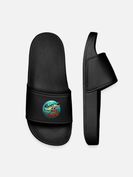 Hecht Fang Design - Kinder Badelatschen - Schwarz