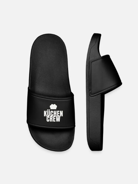 Kitchen Crew Chef Gastro Restaurant Chef's Hat - Kids’ Pool Sliders - black