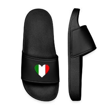 Italien - Kinder Badelatschen - Schwarz - Vorne