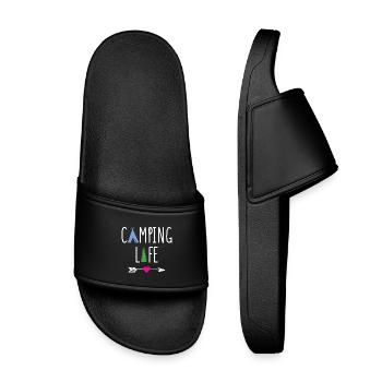 Vie de camping - Claquettes enfant - noir - Devant