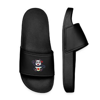 Couche pour bébé panda - Claquettes enfant - noir - Devant