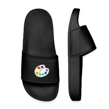 Artiste (blanc) - Claquettes enfant - noir - Devant