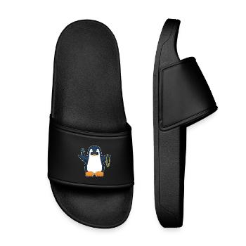 Penguin Workout Gymnastics Fitness - Claquettes enfant - noir - Devant