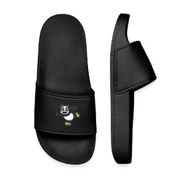 Panda Inline skating Inline skates - Kids’ Pool Sliders - black - Front