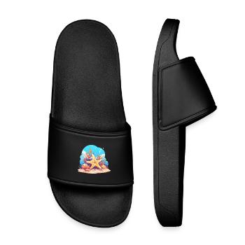 Étoile de mer Étoile de mer - Claquettes enfant - noir - Devant
