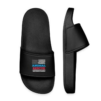 Refuge bénévole American Flag Animal Rescue - Claquettes enfant - noir - Devant
