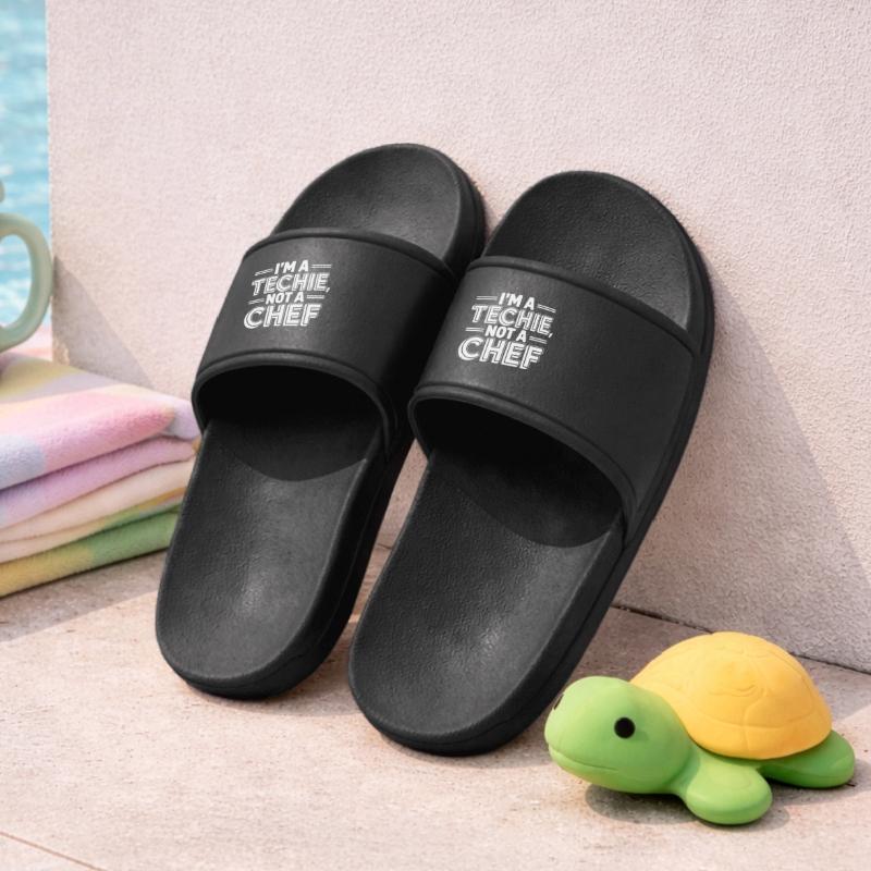Techie Not a Chef Technician IT Programmer Kids’ Pool Sliders