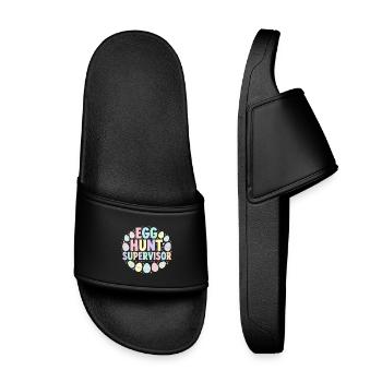 Surveillant des œufs de Pâques - Claquettes enfant - noir - Devant
