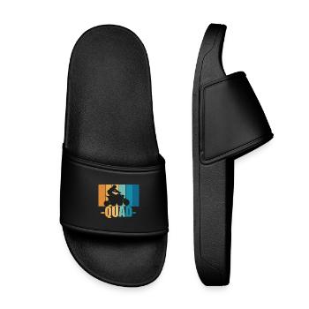 Quad Quad Driver Offroad Motorsport Gift - Kids’ Pool Sliders - black - Front