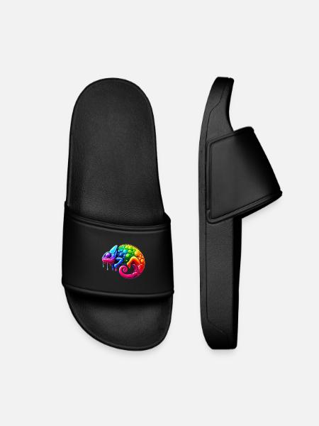 Chameleon - Kids’ Pool Sliders - black