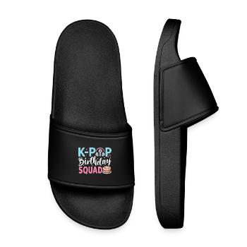 Équipe d’anniversaire K-Pop - Claquettes enfant - noir - Devant